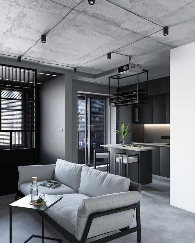 Квартира-студия в стиле лофт - 6 проектов, Фото интерьеров-26