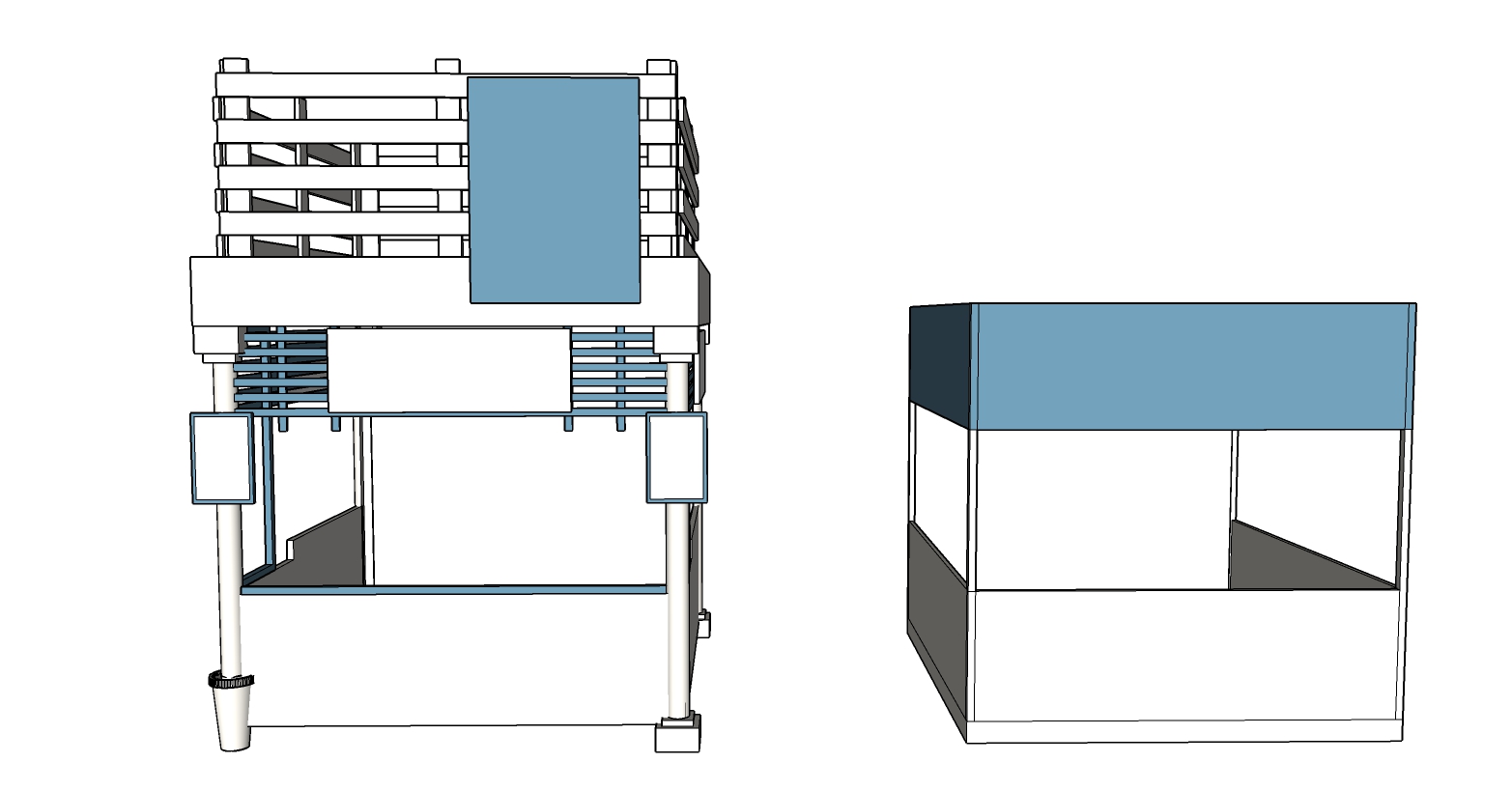 Detailed drawing of a booth-11