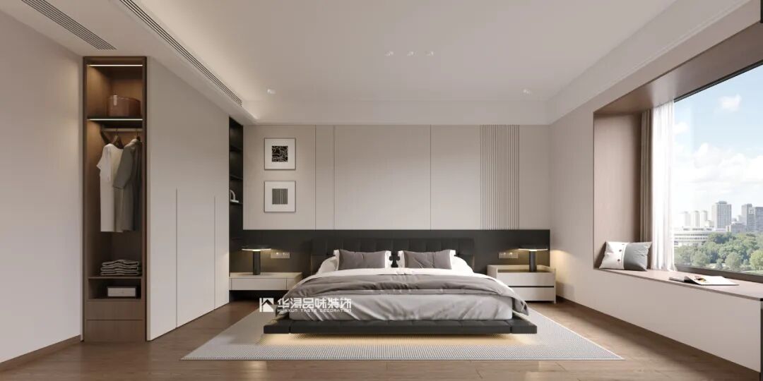 163㎡高颜值浅色系，90后新婚夫妻的现代极简小家，颜值太绝了！-123