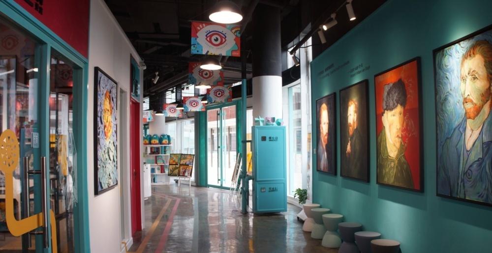 教育培训机构校区空间设计,美术培训机构校-15