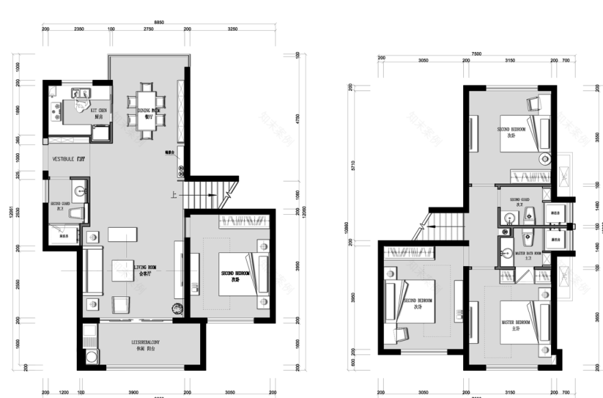 新中式四居室复式设计-0
