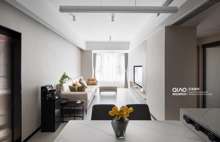 香雪 73㎡现代简约风装修案例丨中国重庆丨重庆俏业家装饰-0