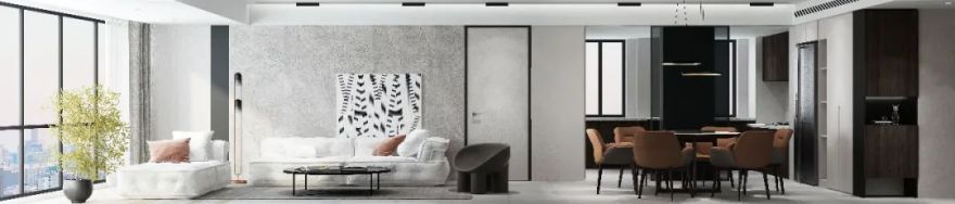 春秋空间设计 | 扬子华都 | 黑白色调与木元素的简约美学-34