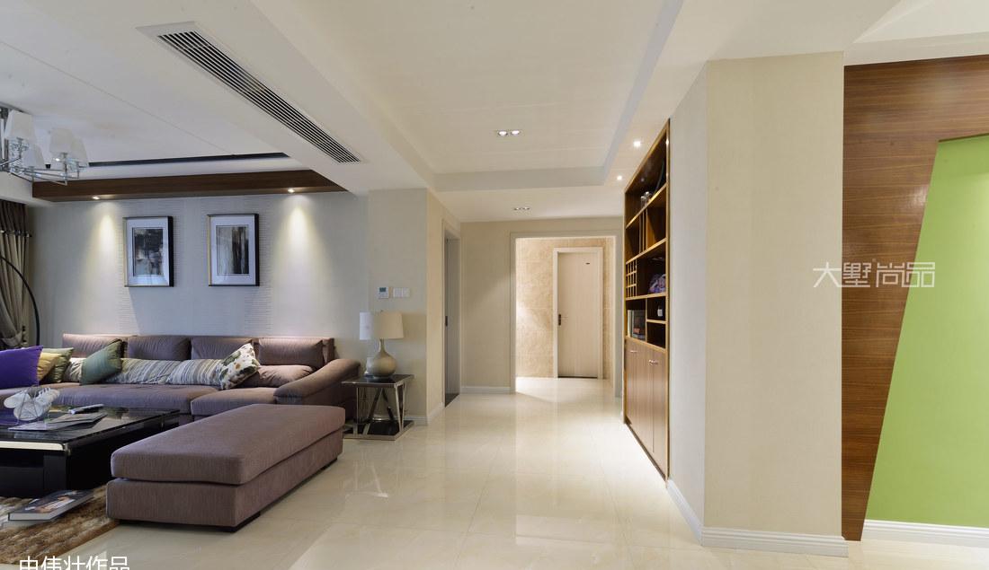 绿色与咖色共舞,打造平衡空间美感-10