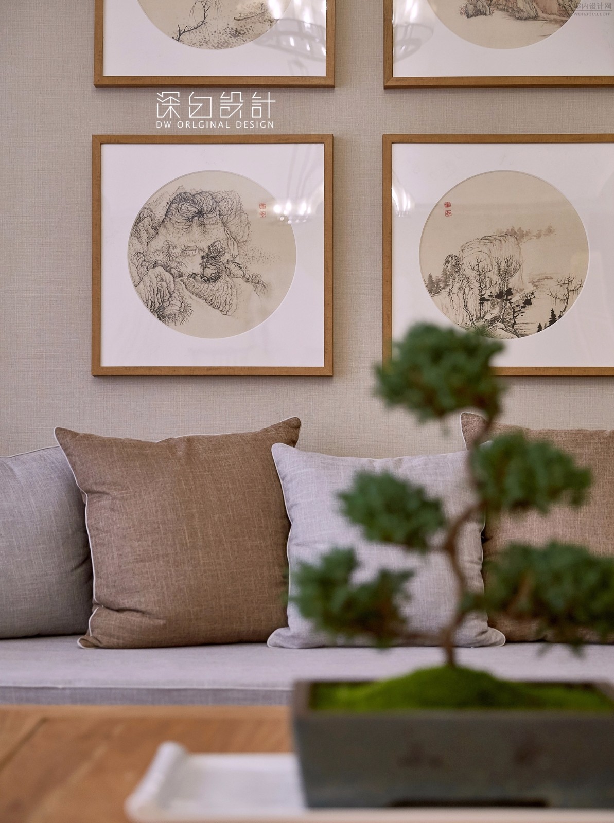 隐·仕——嘉里中心150㎡新中式住宅  深白设计-24