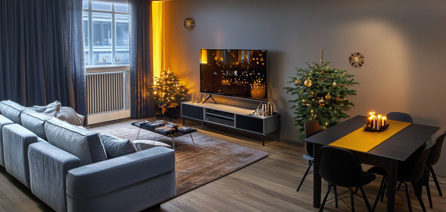 AI 与圣诞打造清新小客厅-28