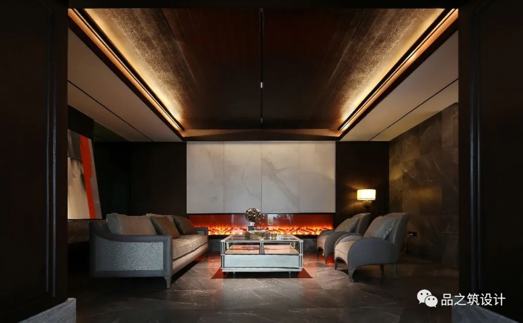 江山樾别墅·暖到心里的美拉德色系丨中国桂林丨品之筑设计-71