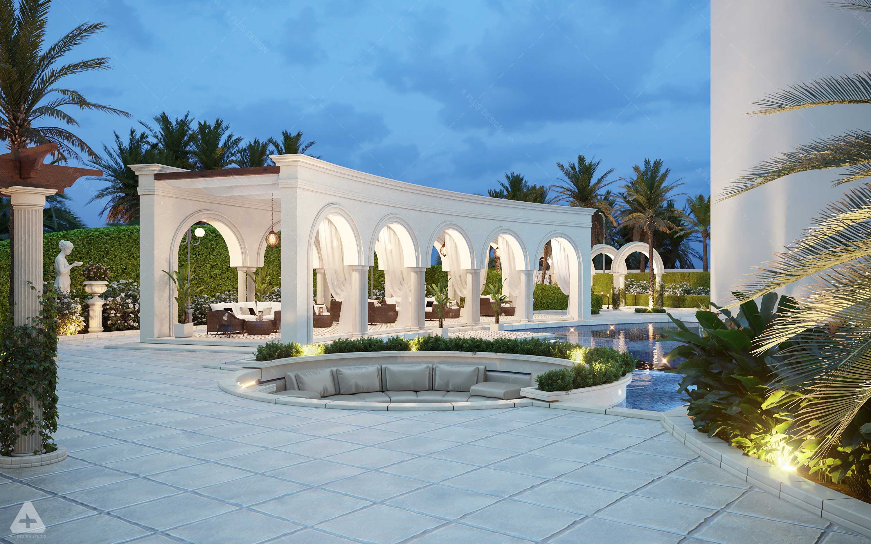 Hotel Landscape Design &Rendering-3