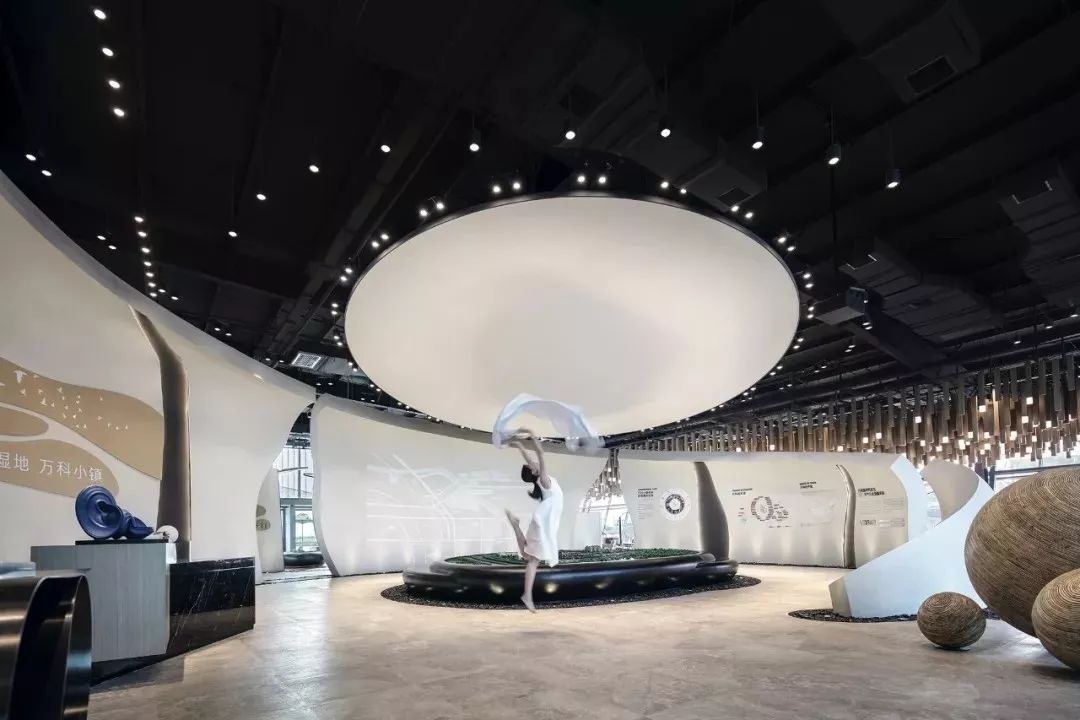 天津宁河生态小镇营销中心——自然与建筑共生的室内设计-13