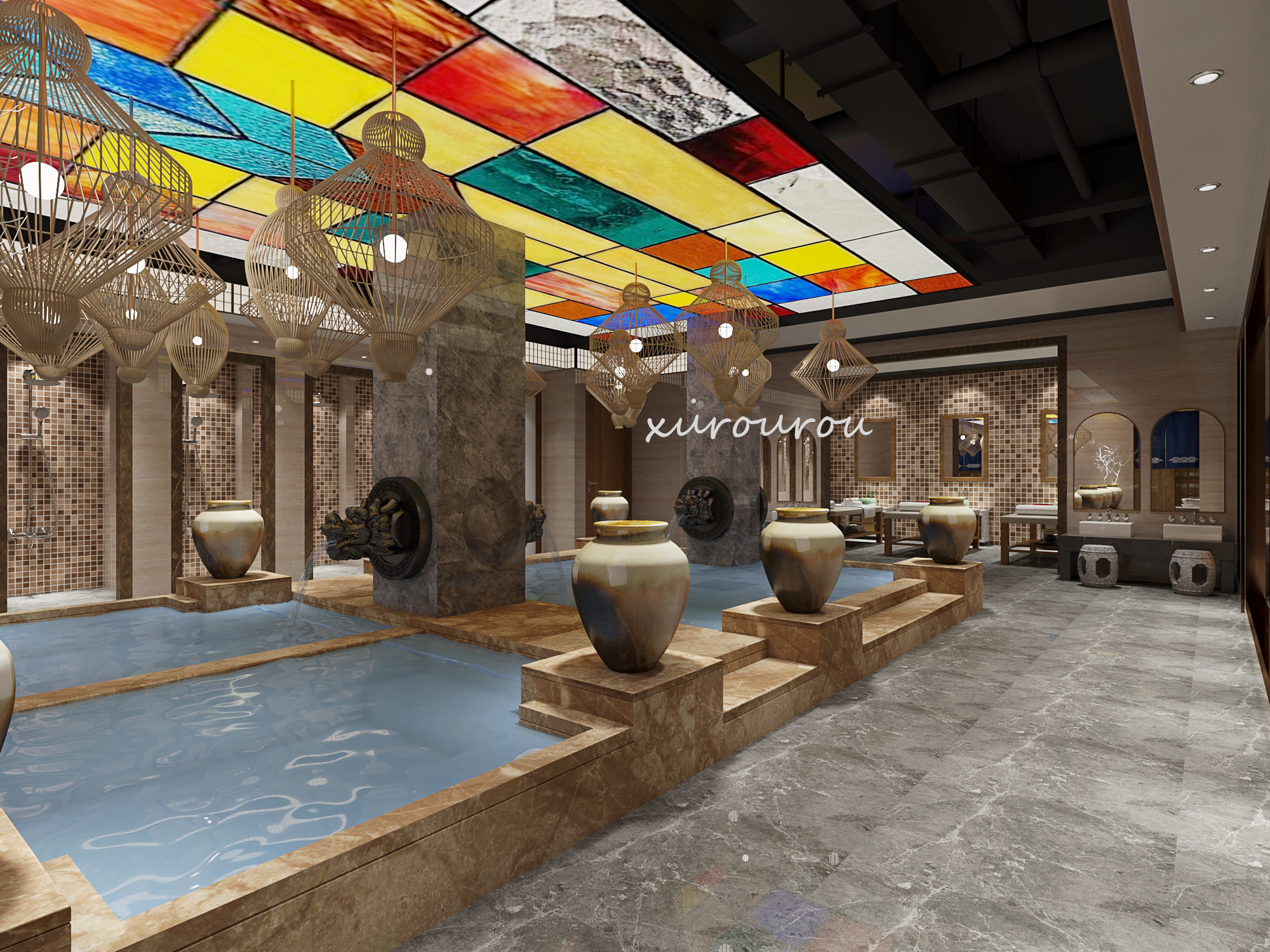 浴场工装设计丨星夜传图-8