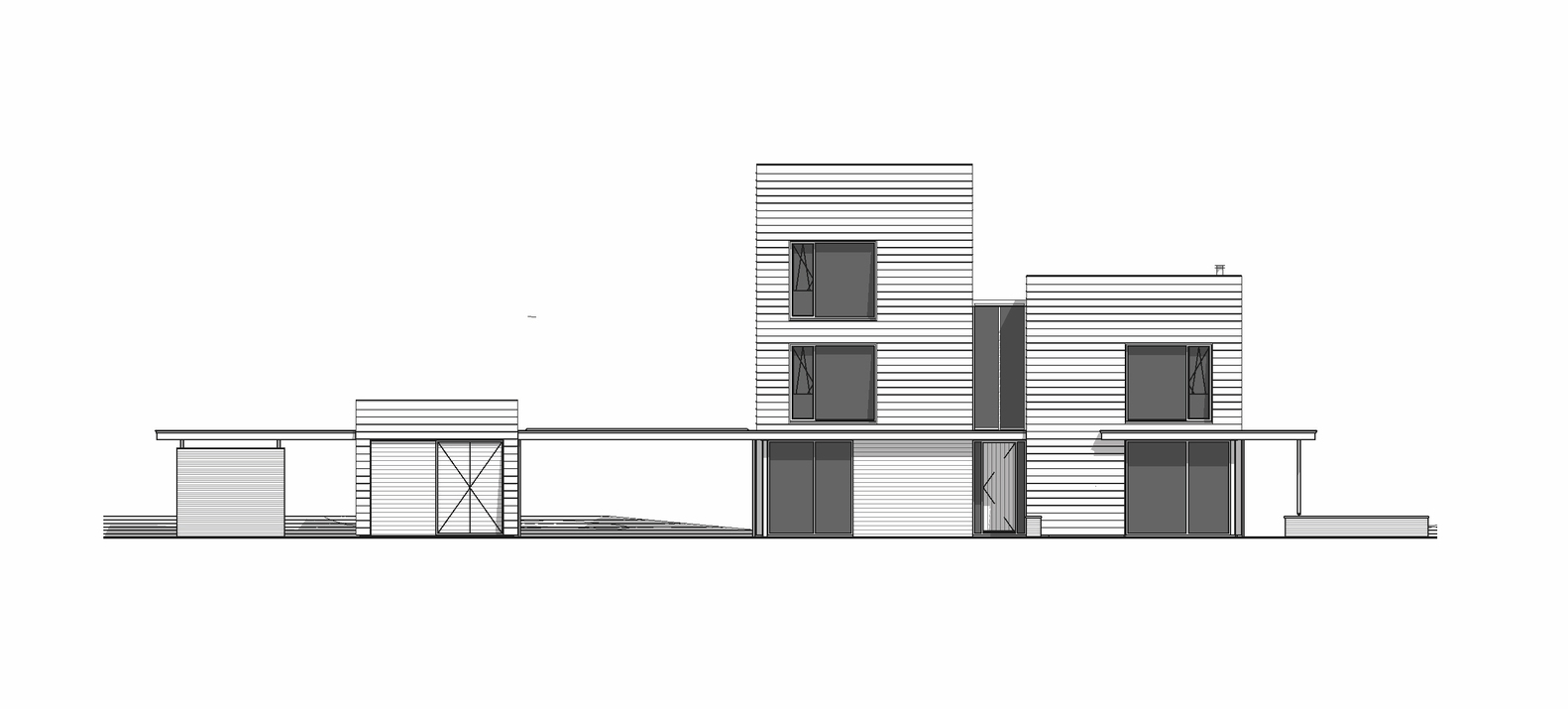荷兰森林中的现代住宅-52