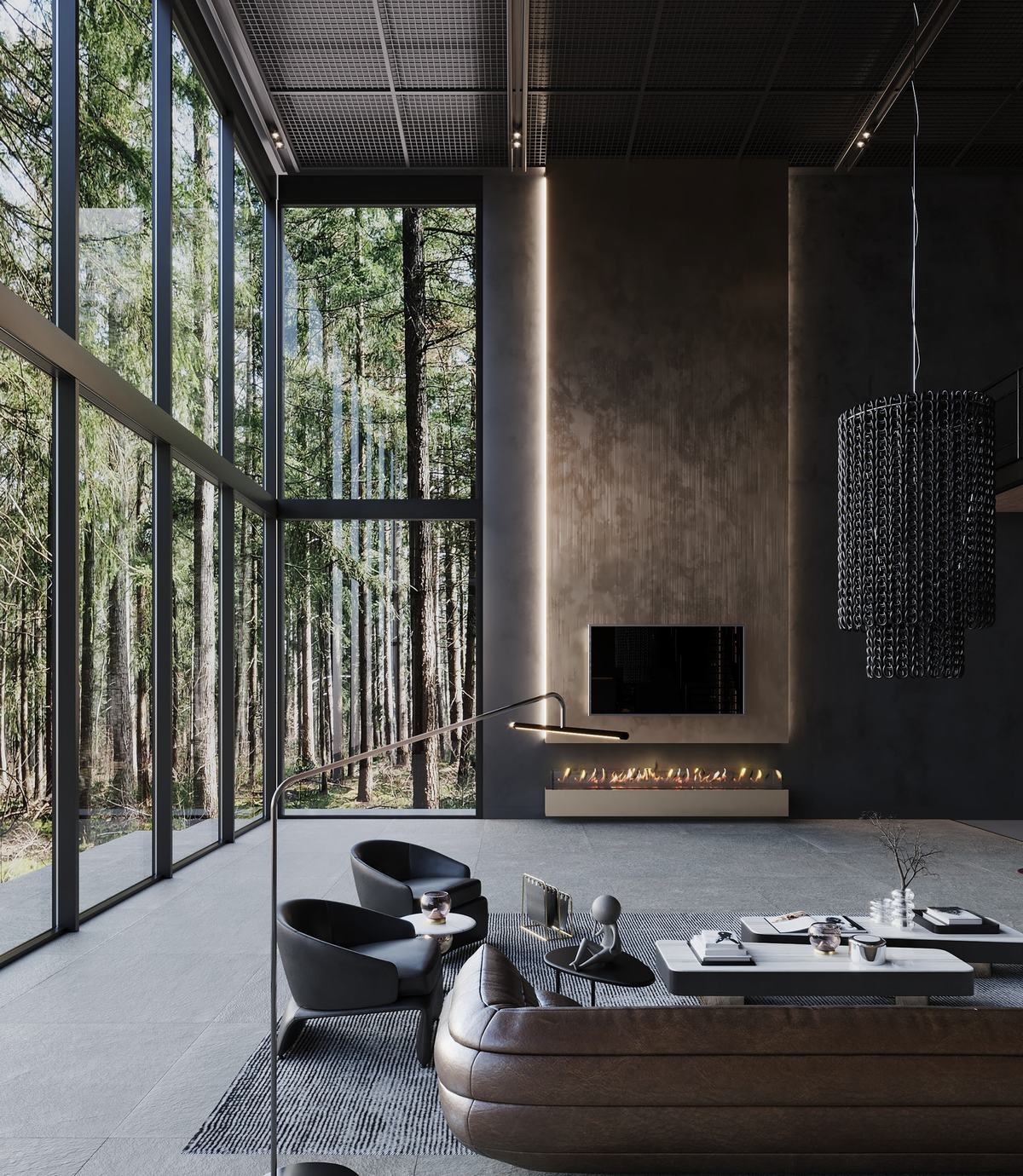 森林中的工业风度假别墅丨澳大利亚丨澳大利亚著名设计师 Sarah Habib-17