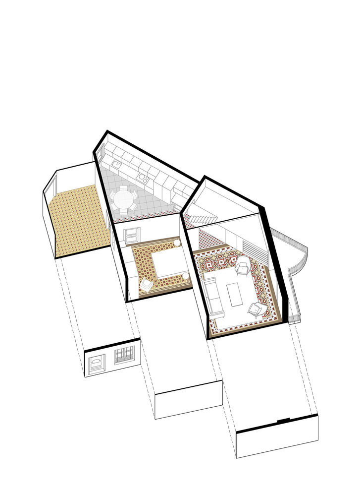 巴塞罗那角落公寓的灵活改造-31