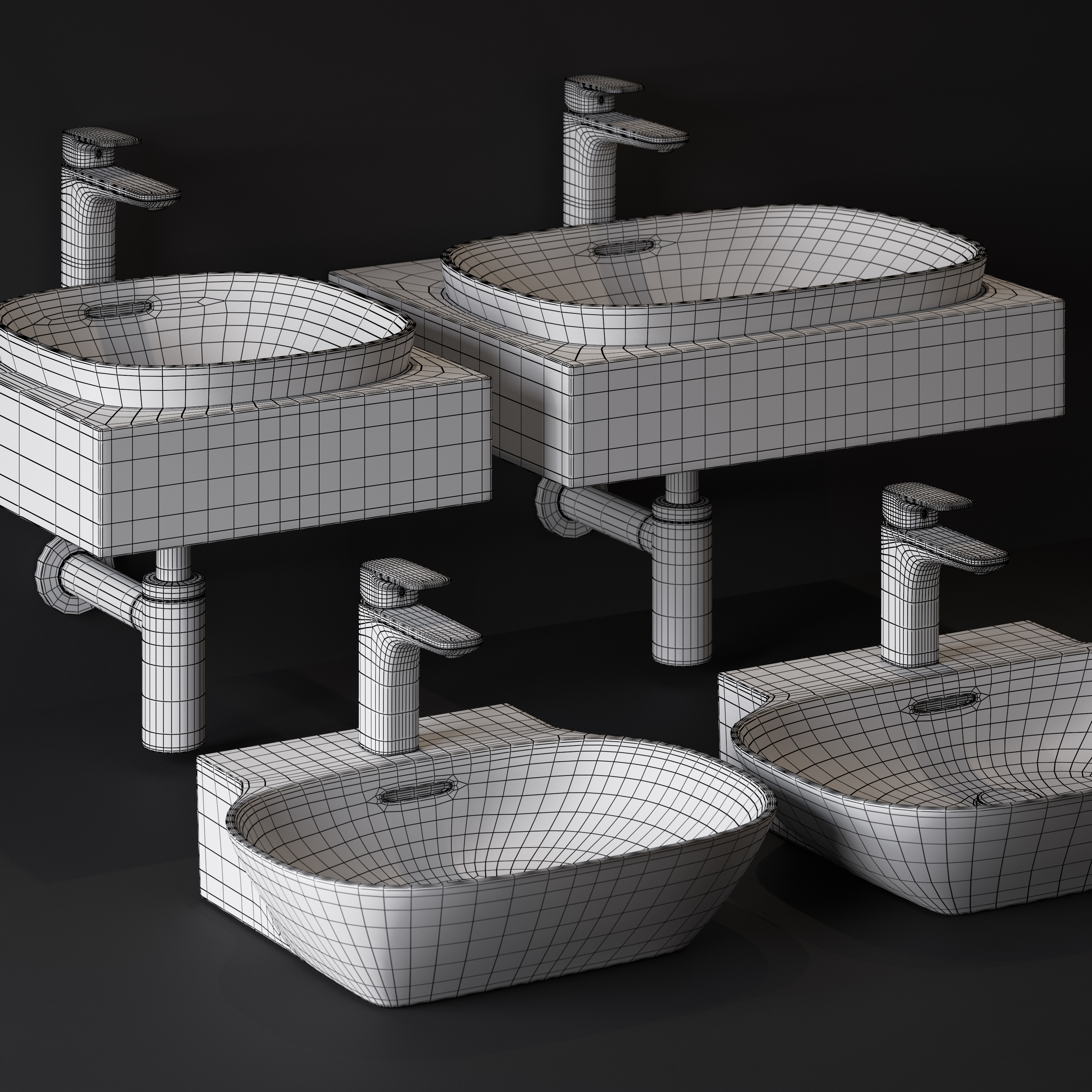 Laufen washbasin 3dmodels pack-12