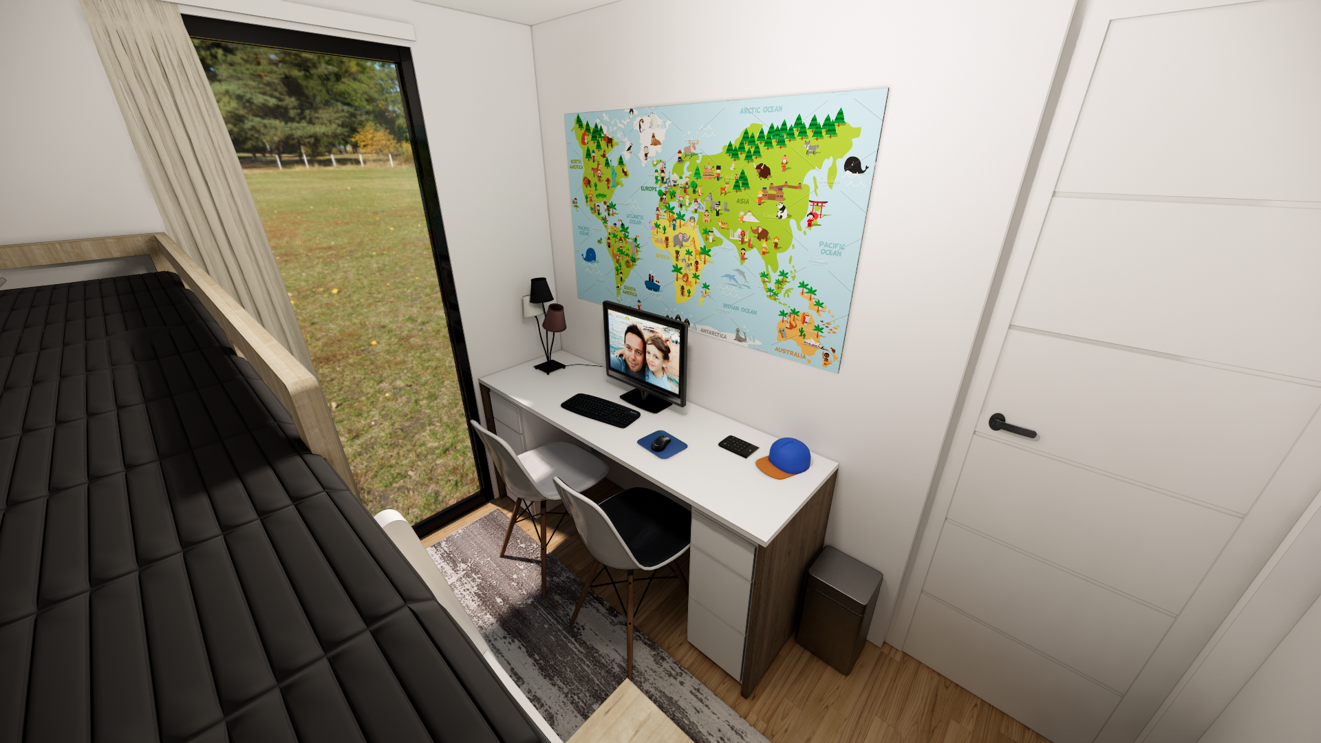 modern mobile home tiny house vacation house on 34m2-24