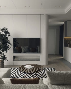 Interior, living room design, 3d render, interior 3d