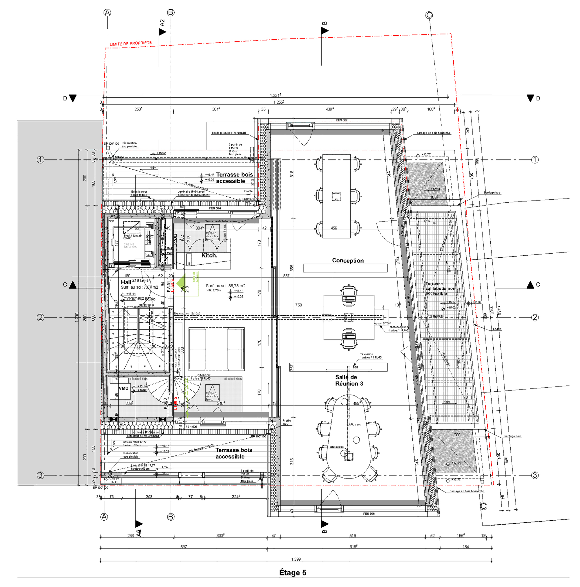 火焰之木 | 卢森堡城市 Bonnevoie 区办公建筑-11