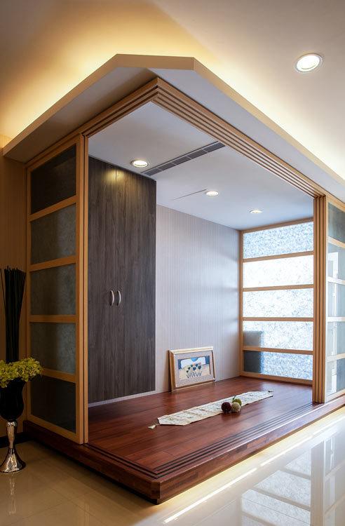 双玄关别墅设计,狭长透天厝的华美转身-12