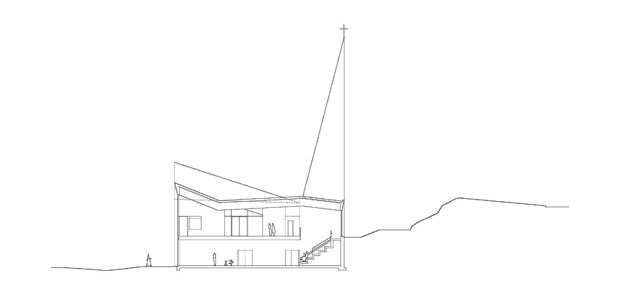 挪威 Knarvik 社区教堂——融入自然的信仰空间-57