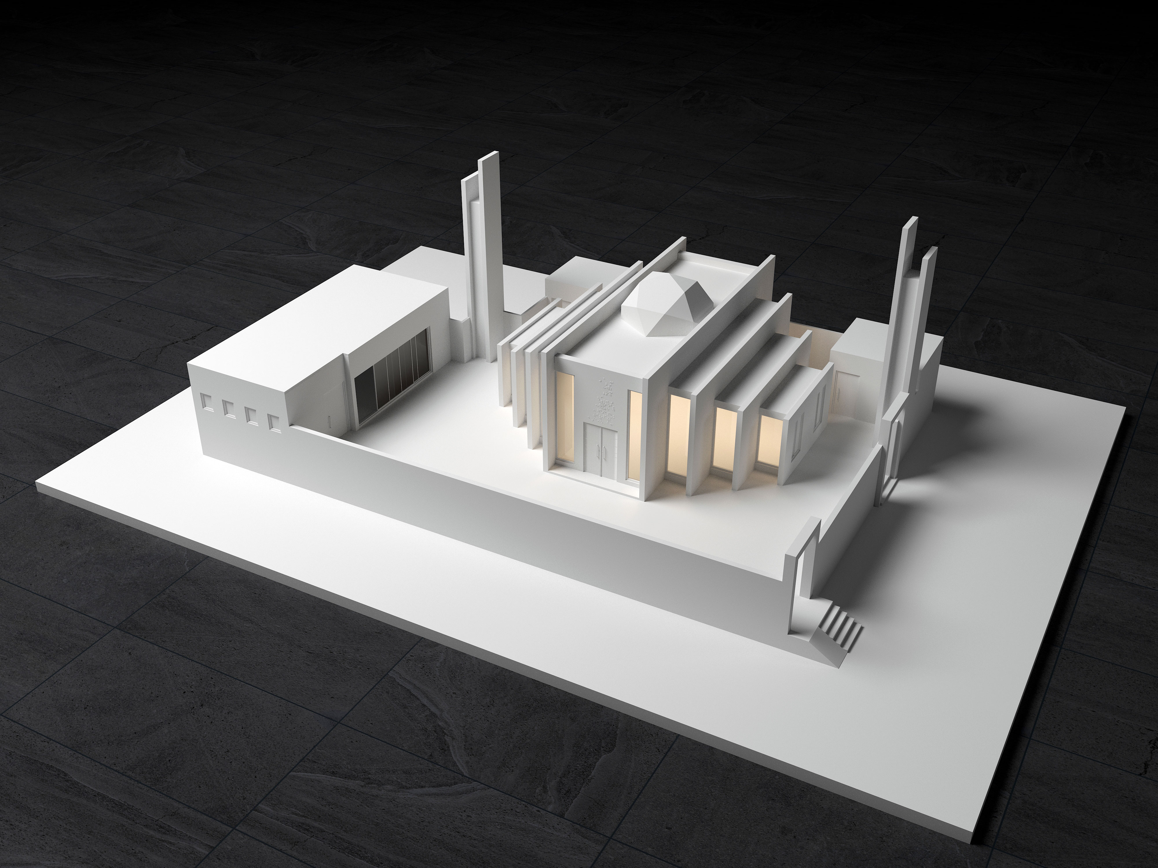 体积清真寺设计-6