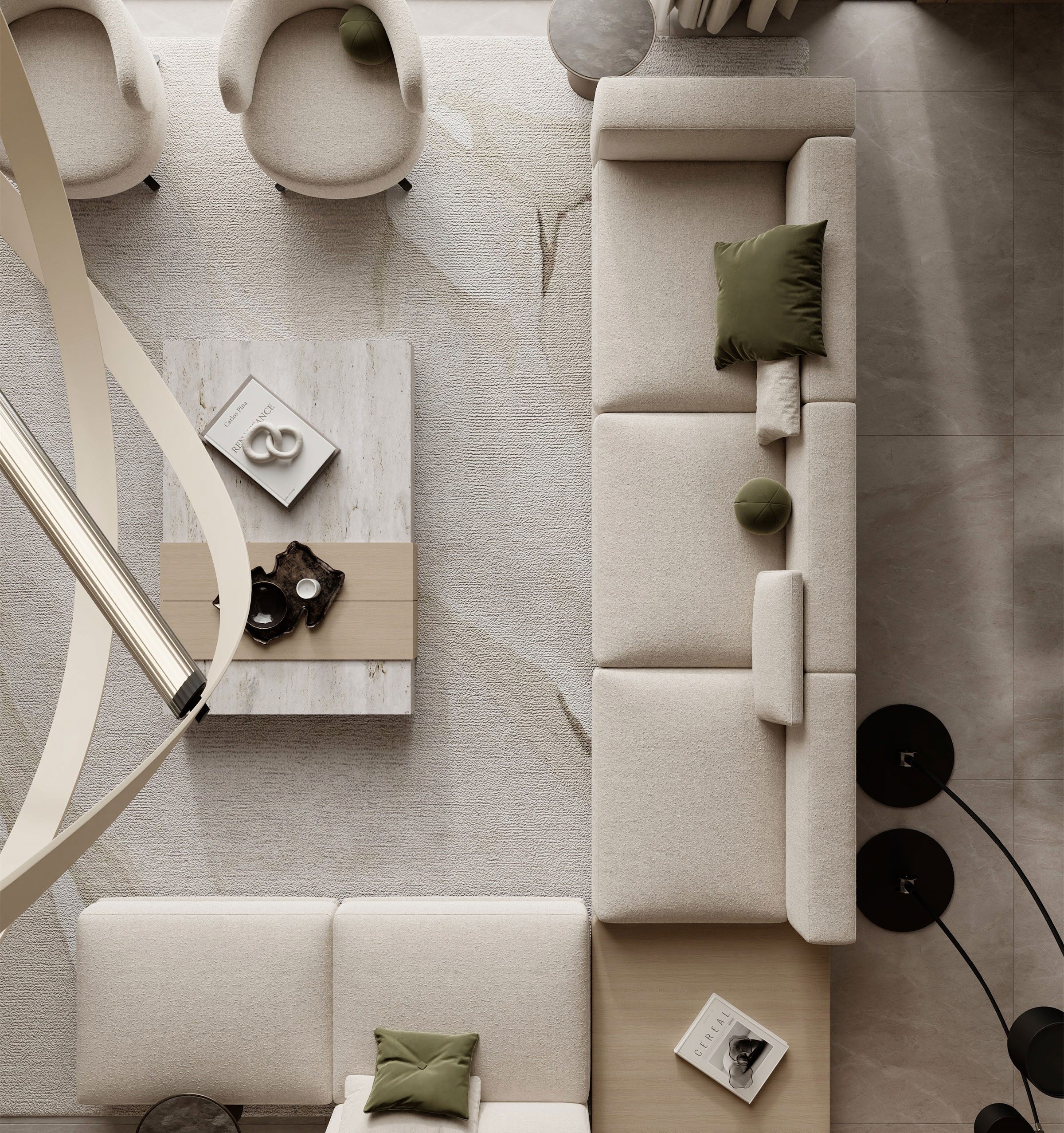 现代别墅近期渲染效果图丨神秘设计师-17