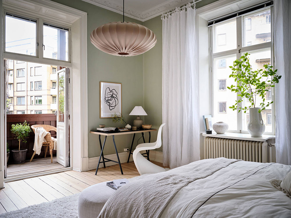 瑞典 52㎡清新自然角公寓设计-7