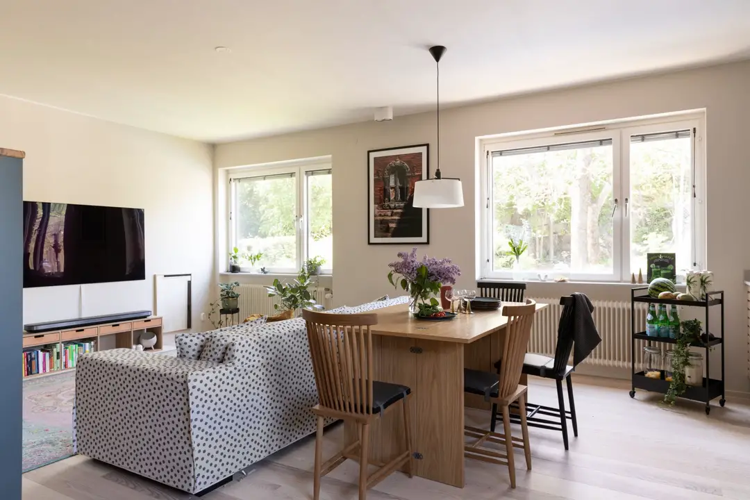 打造实用美观的客厅入口 | 瑞典家庭公寓设计-3