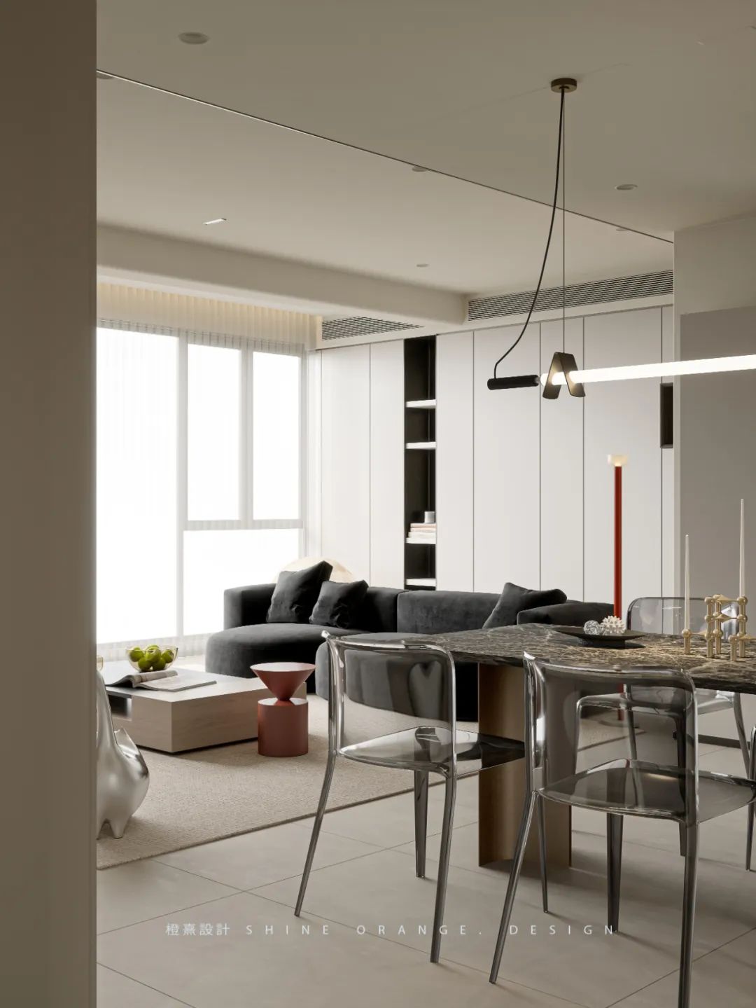 清夜无尘 月色如银 · 110㎡现代极简主义住宅丨中国宁波丨橙熹设计-28
