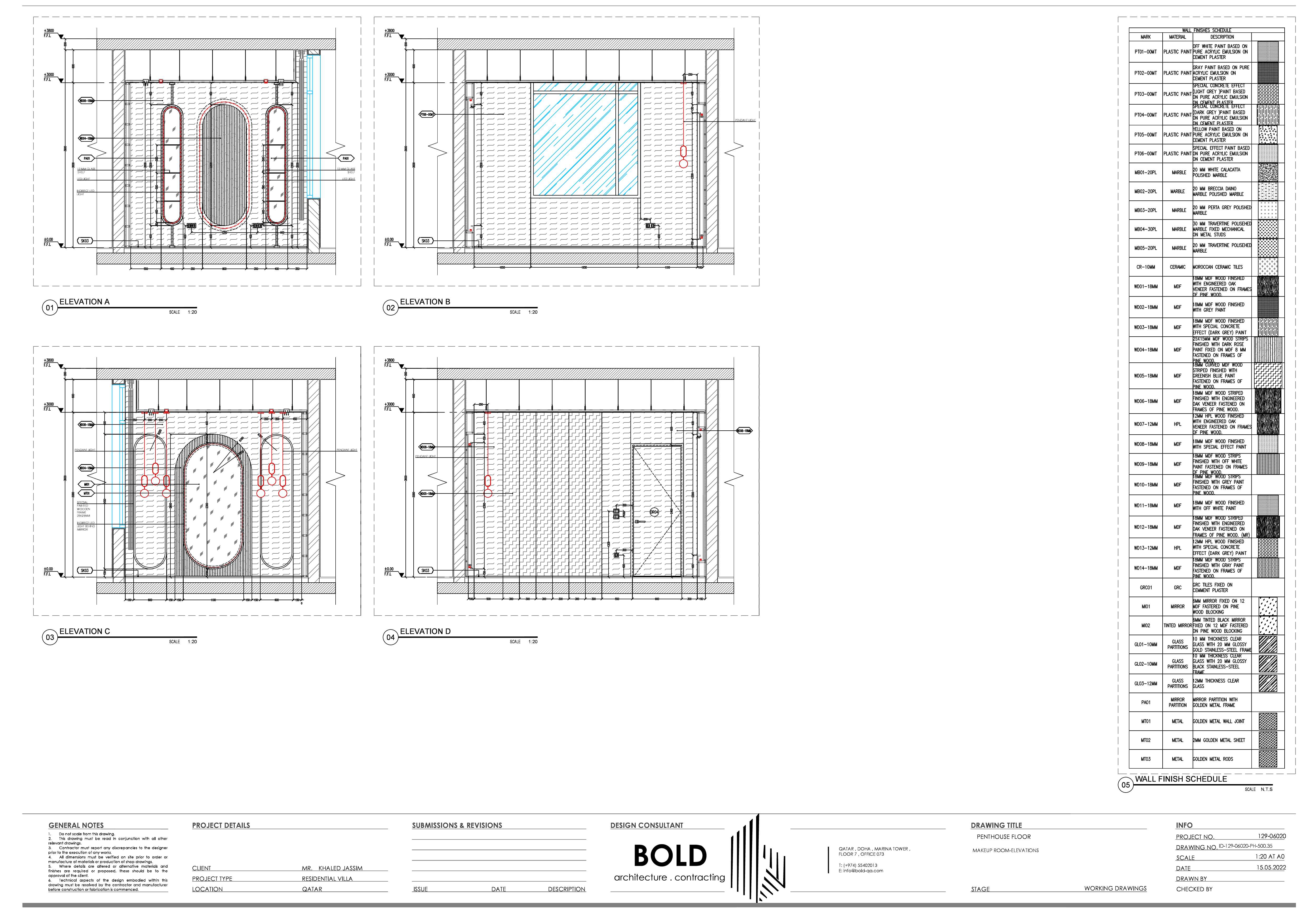 MAKE UP ROOM 技术图纸丨卡塔尔丨BOLD.CO.-9