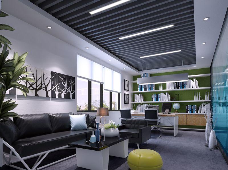 美智电子办公室现代科技风设计-5