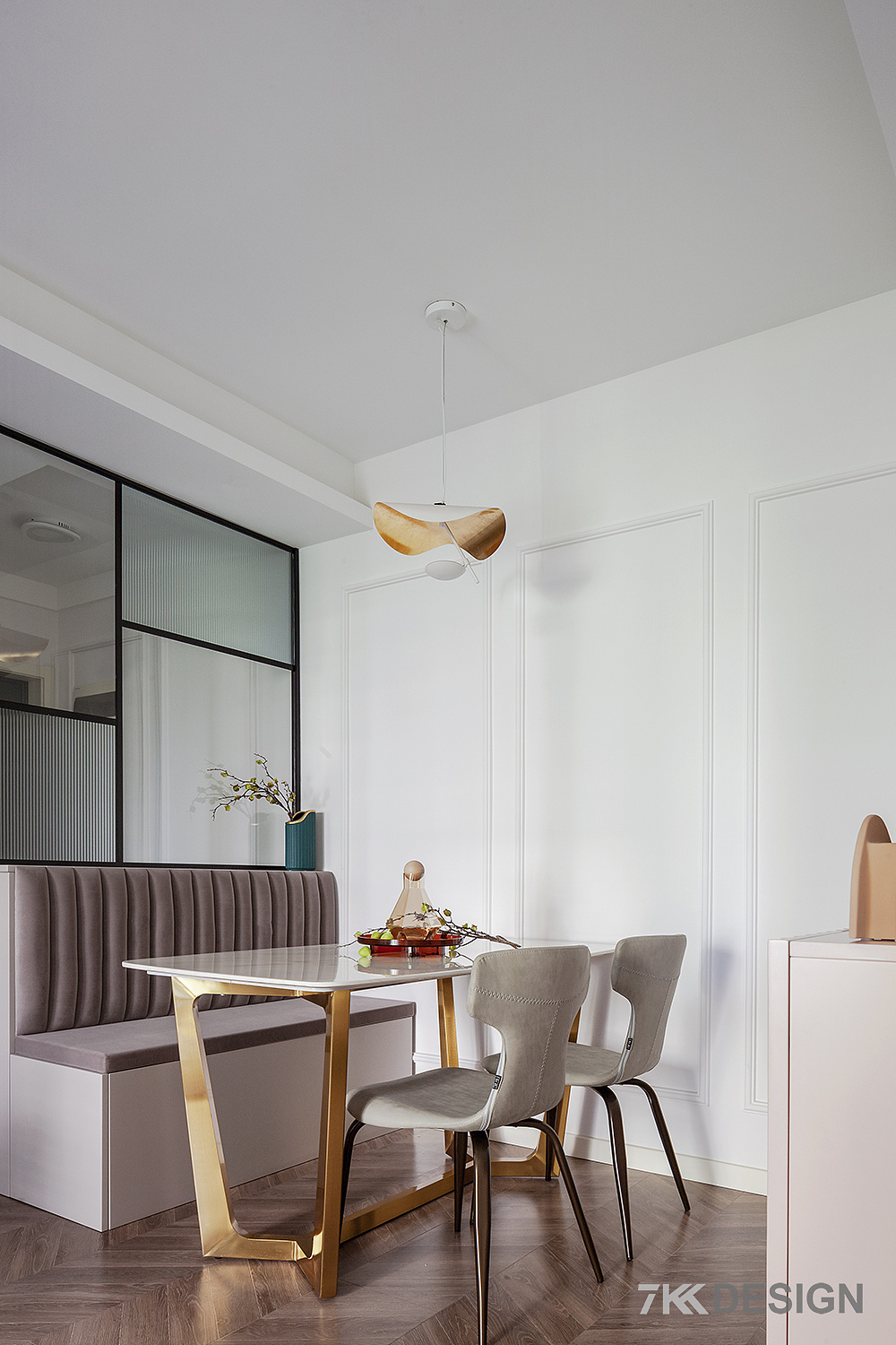 7kkdesign | 90㎡北欧风，轻奢优雅，甜美温馨，唤醒你的少女心-36