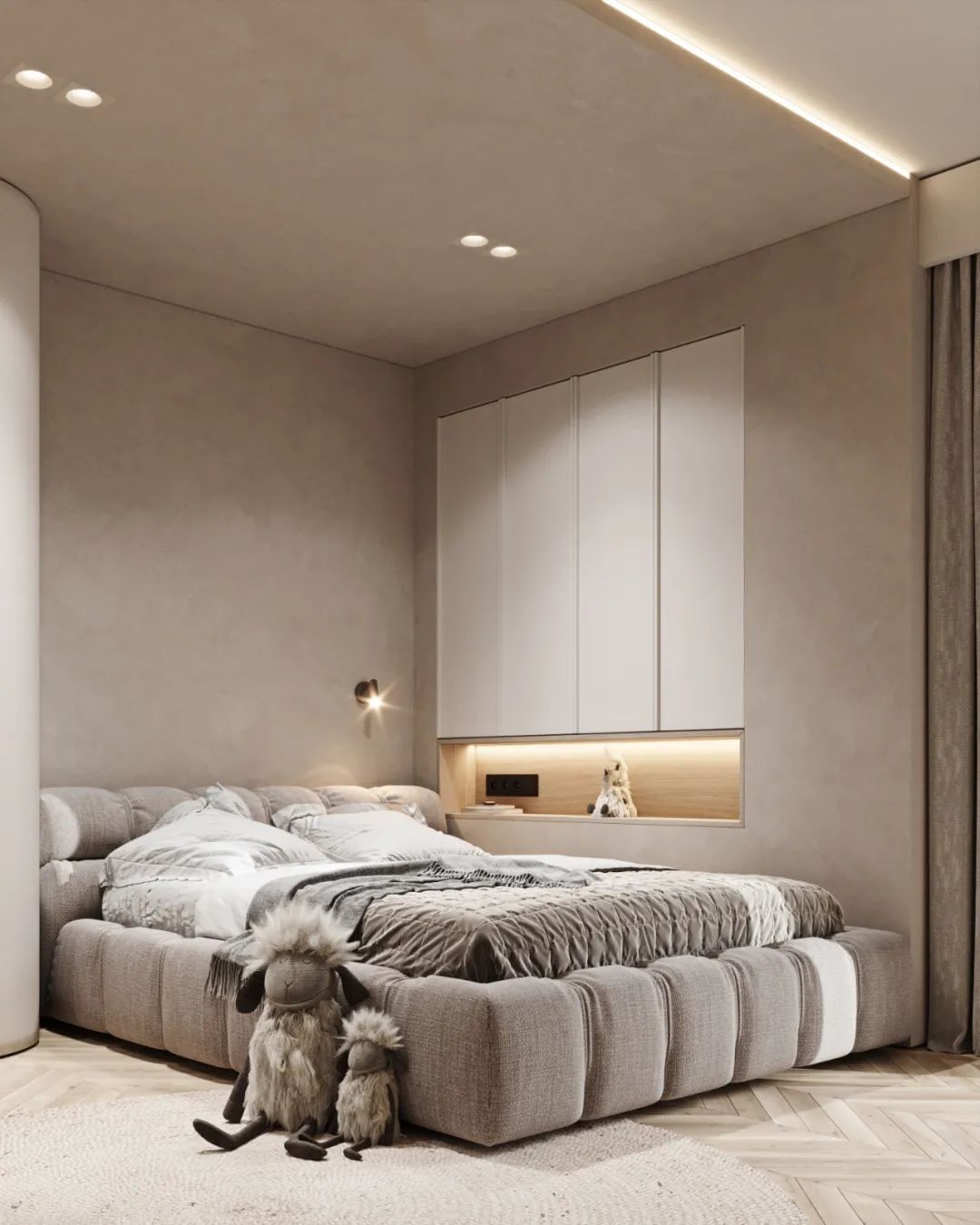 简约原木|艺术气息的三口之家丨Roman Lutsenko-43