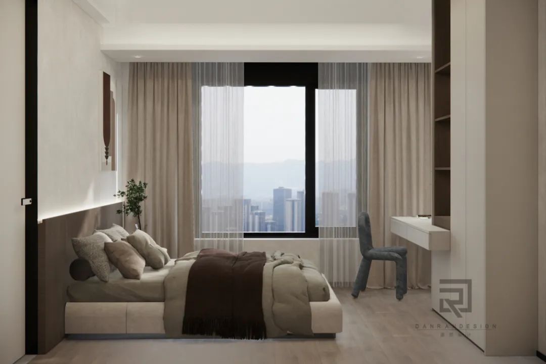 嘉陵江天 · 220㎡天际大平层的阔景设计与生活品味丨中国渝北丨澹然团队,橙色软装-66