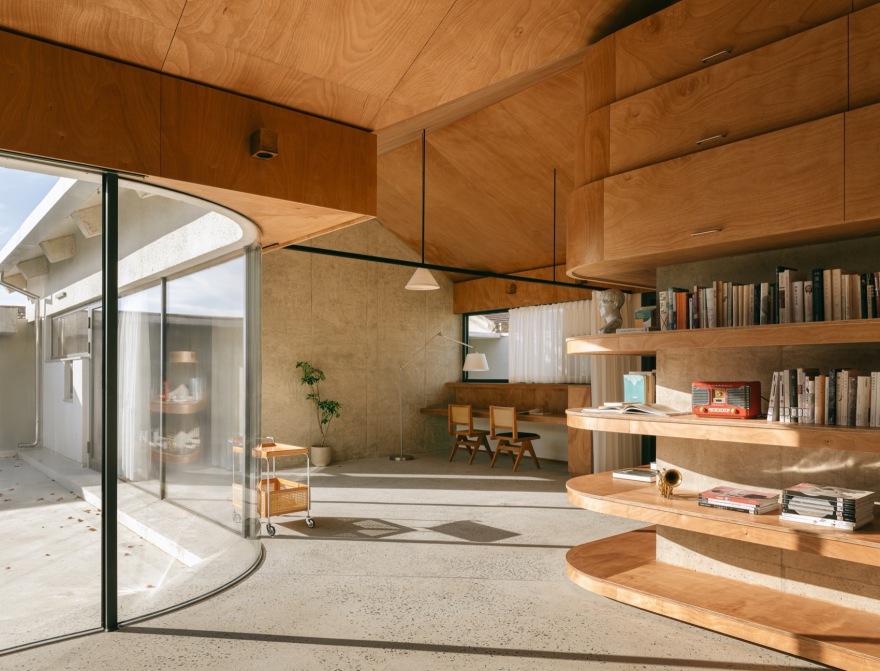 十字交叉之家 – 一朵屋面下的安顿与穿梭丨中国北京丨察社办公室-58