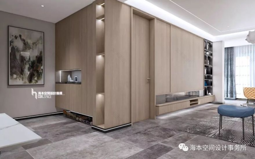 高级灰++ 原木色++ 绿色,打造自然优雅家居空间-13