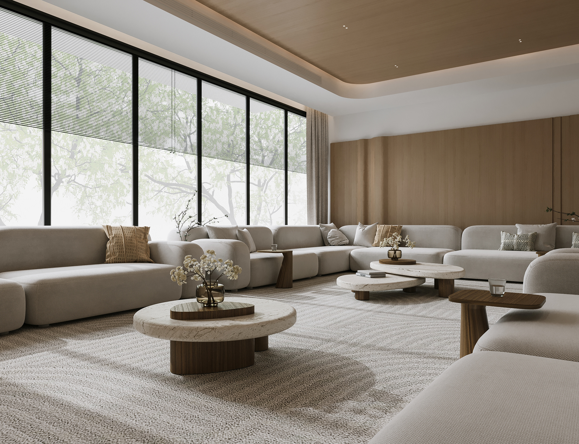 侘寂别墅
注:Wabi Sabi是源自日本美学的概念,一般译为侘寂 ,代表一种接受不完美、欣赏自然与质朴的美学理念 丨Mustafa Adel,EAVE INTERIOS-6