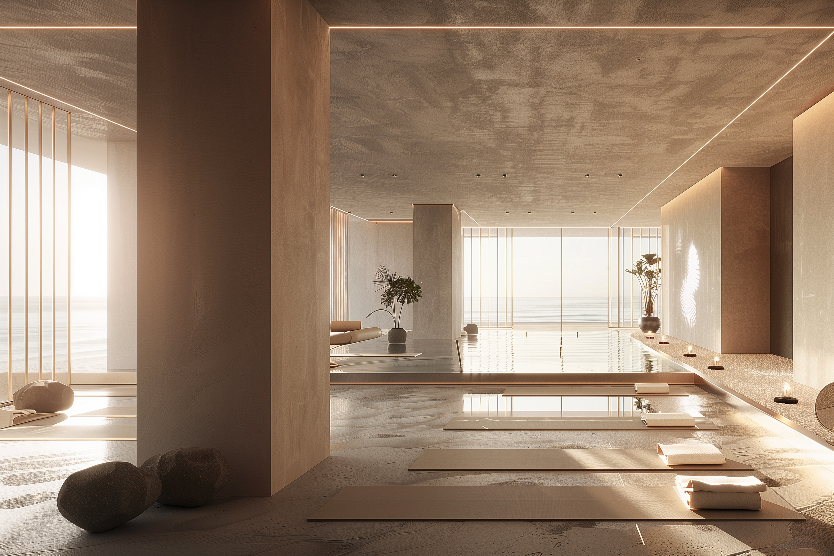Health&Yoga Studio in Bodrum I AI Genarated Concept-0