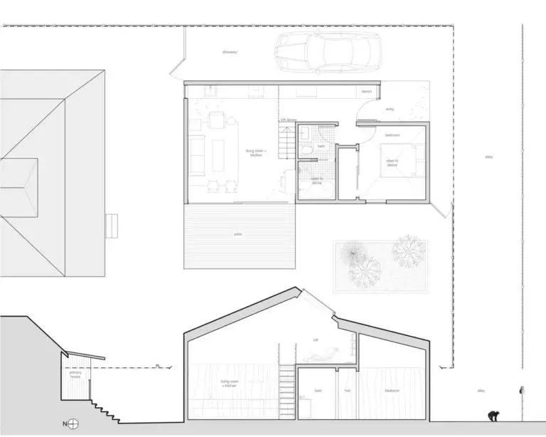 西雅图金属外观小屋 | 极简与舒适的完美结合-14