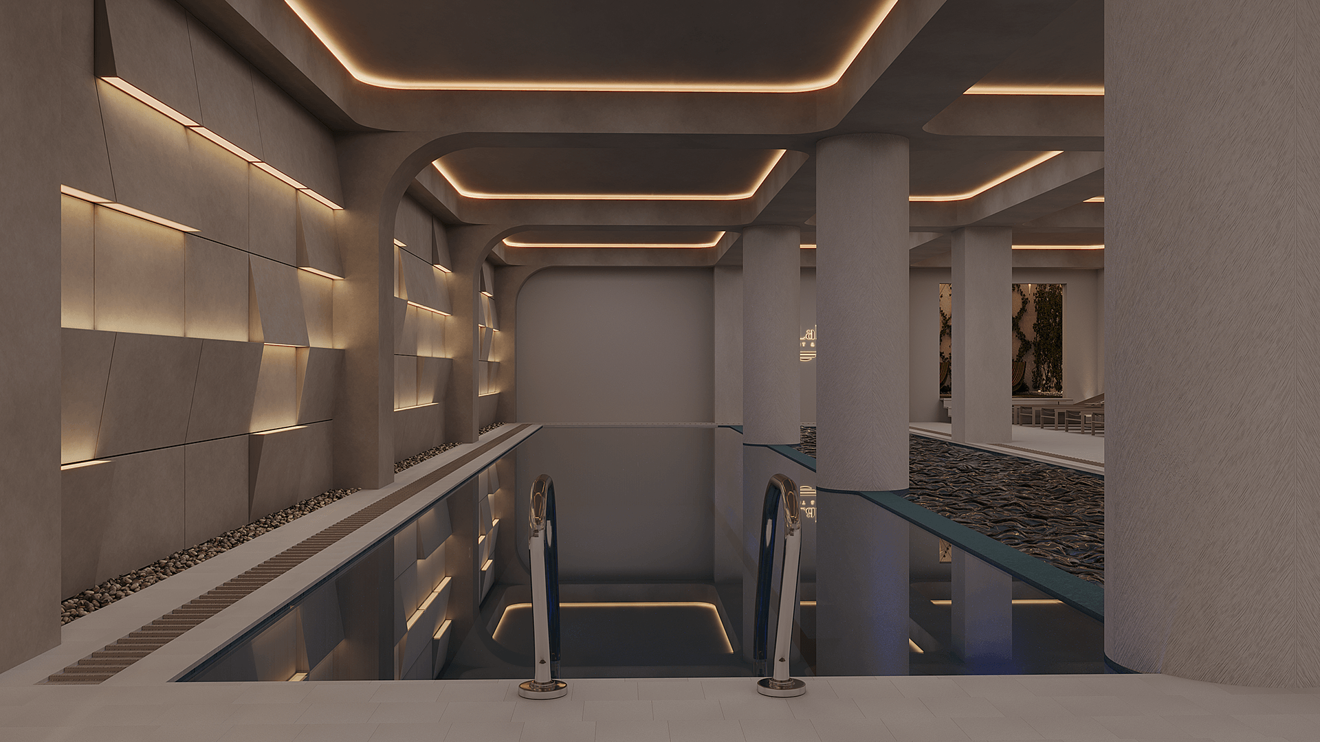 室内泳池及花园区域设计丨亚美尼亚丨Vana Setrakian-4