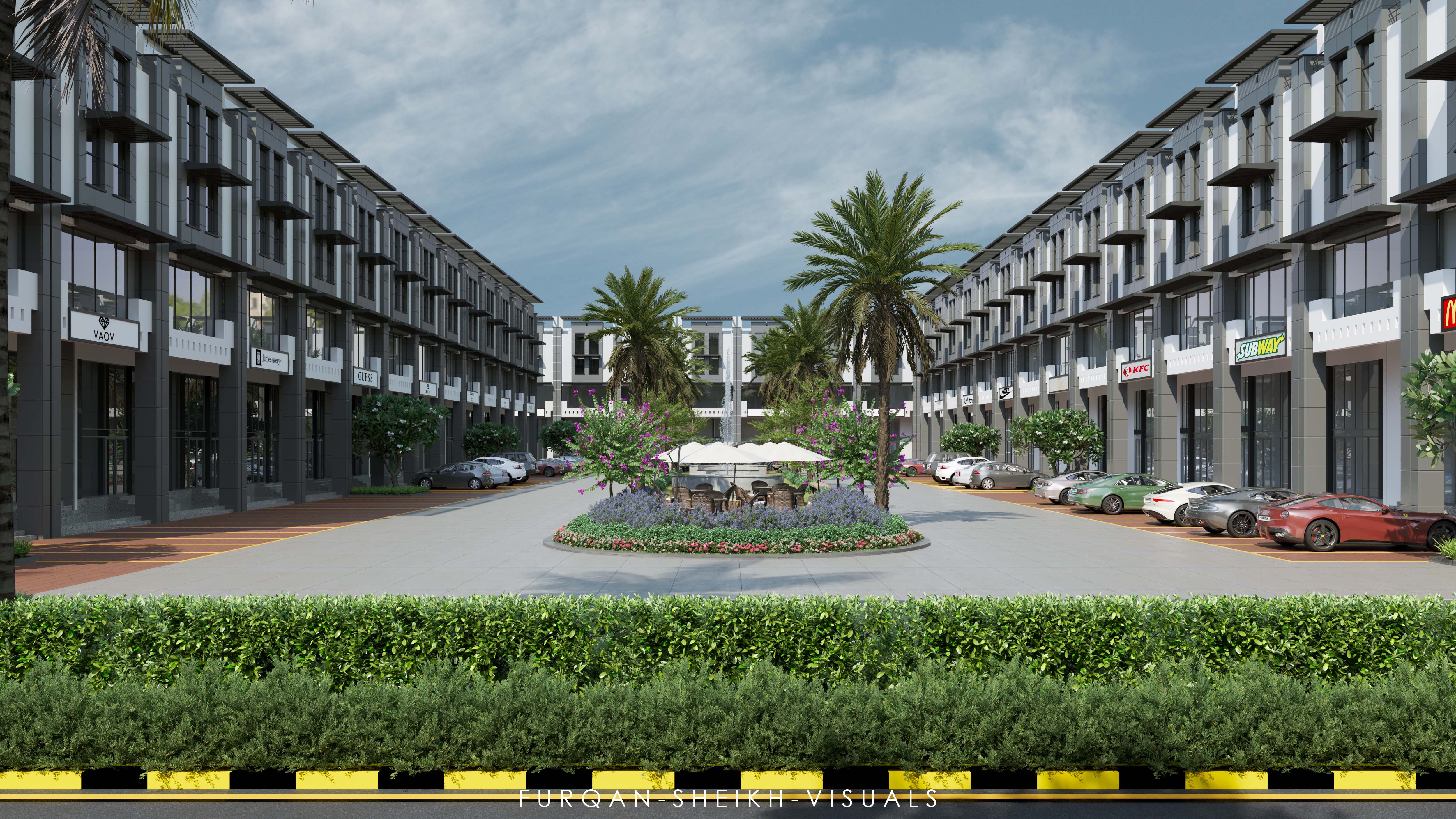 Visualization : Commercial Block (Diamond City)-2