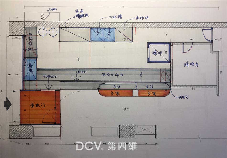 咸阳-朕记烤鸭极简中式餐饮室内装修设计-5