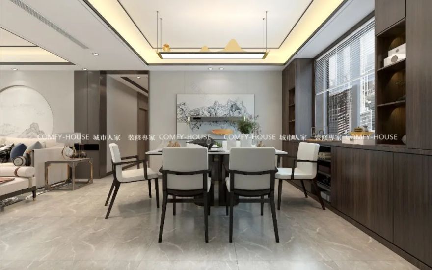 现代中式风格设计丨城市人家-9