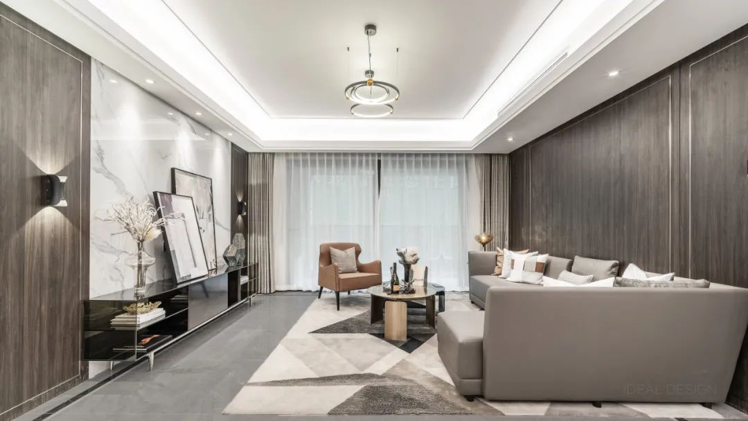 恒久的质感美学·东原麓·印长江 180 户型样板间丨中国长沙丨IDEAL DESIGN 上海逸碟建筑设计咨询有限公司-6