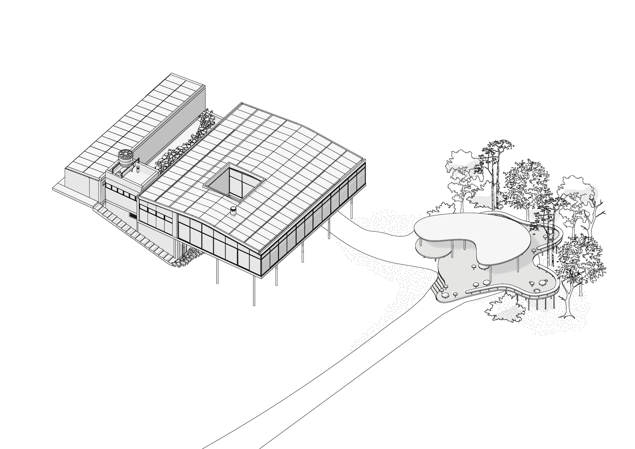 Casa de Vidro 花园中的夏亭丨巴西丨RADDAR Archiecture-11