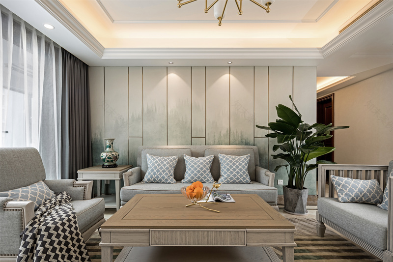 乌托邦世界的优雅灰绿美式风-1