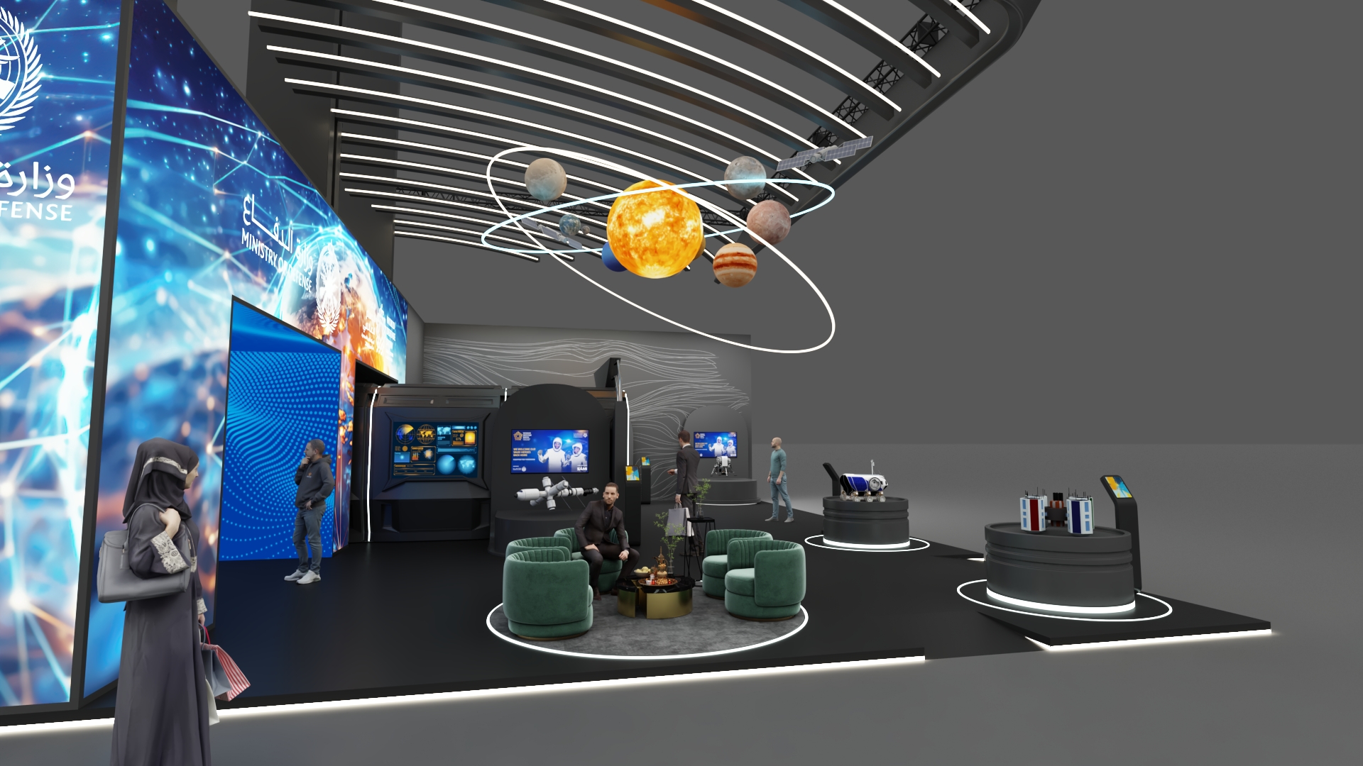 沙特国防部 2024 年世界国防展展览空间设计-27