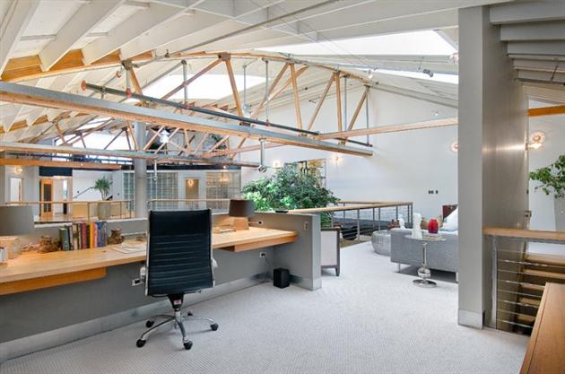 仓库改造成宽敞豪华住宅丨美国-13