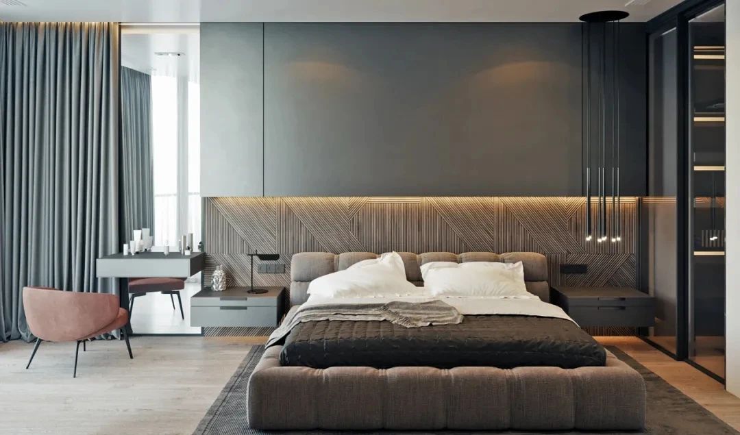 私人空间的艺术品——100 款卧室背景墙设计鉴赏-92