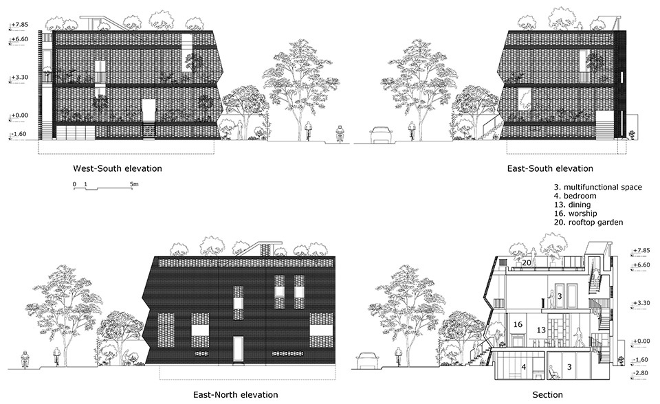 瓦巢住宅丨越南丨H&P Architects-86
