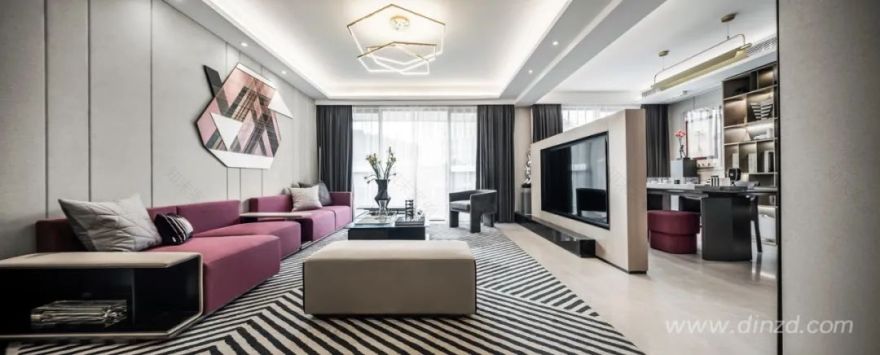 广州 185㎡叠墅样板间,演绎轻快都市生活-6